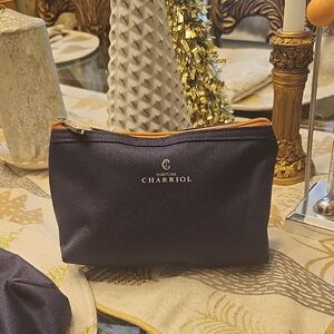 Charriol Parfums New Cosmetic Bag Compliments Of Vietnam Airlines Navy Canvas